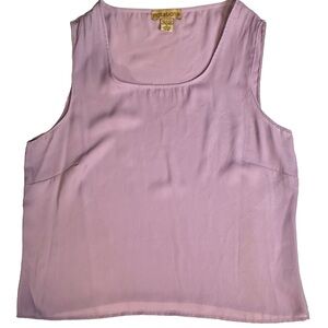 Notations Lavender Sheer Tank‎ Top Size XL Pre-owned
